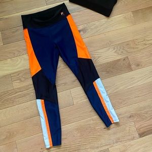 P.E Nation Blue and Orange Leggings